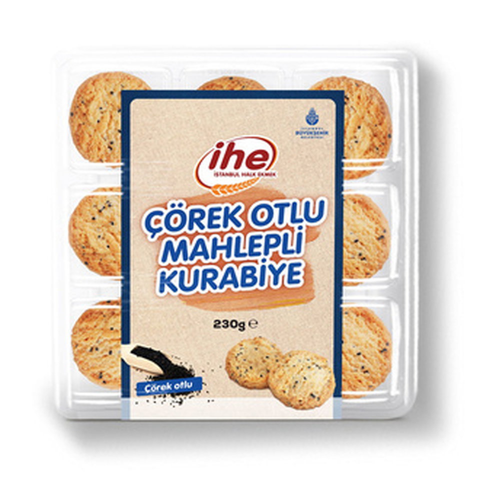 İHE ÇÖREKOTLU MAHLEPLİ KURABİYE 230 GR